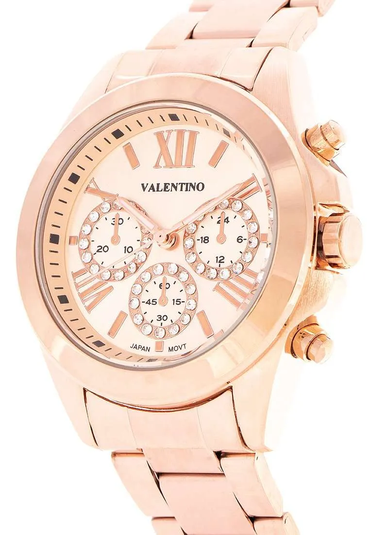Valentino 20122222-ROSE DIAL Gold Watch for Women