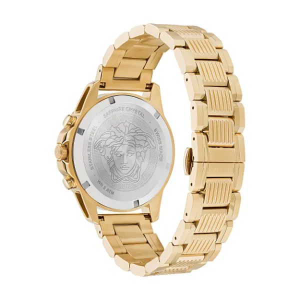 Versace Greca Action Gold Chronograph Men's Watch VE3J00622