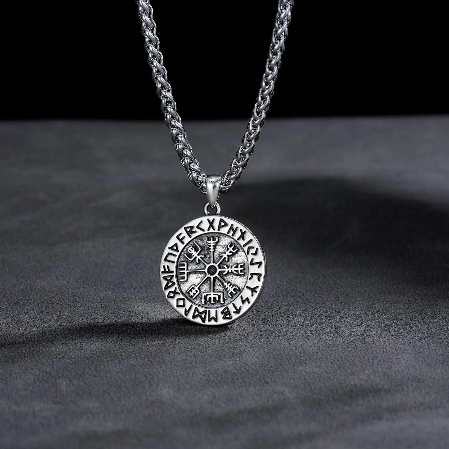 Viking Necklace 925 Sterling Silver Norse Nordic Jewelry for Men