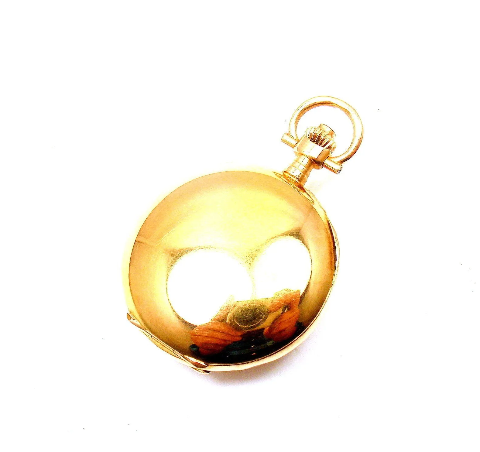 Vintage! Swiss Yellow Gold Diamond Ladies Pocket Watch High Grade Movement