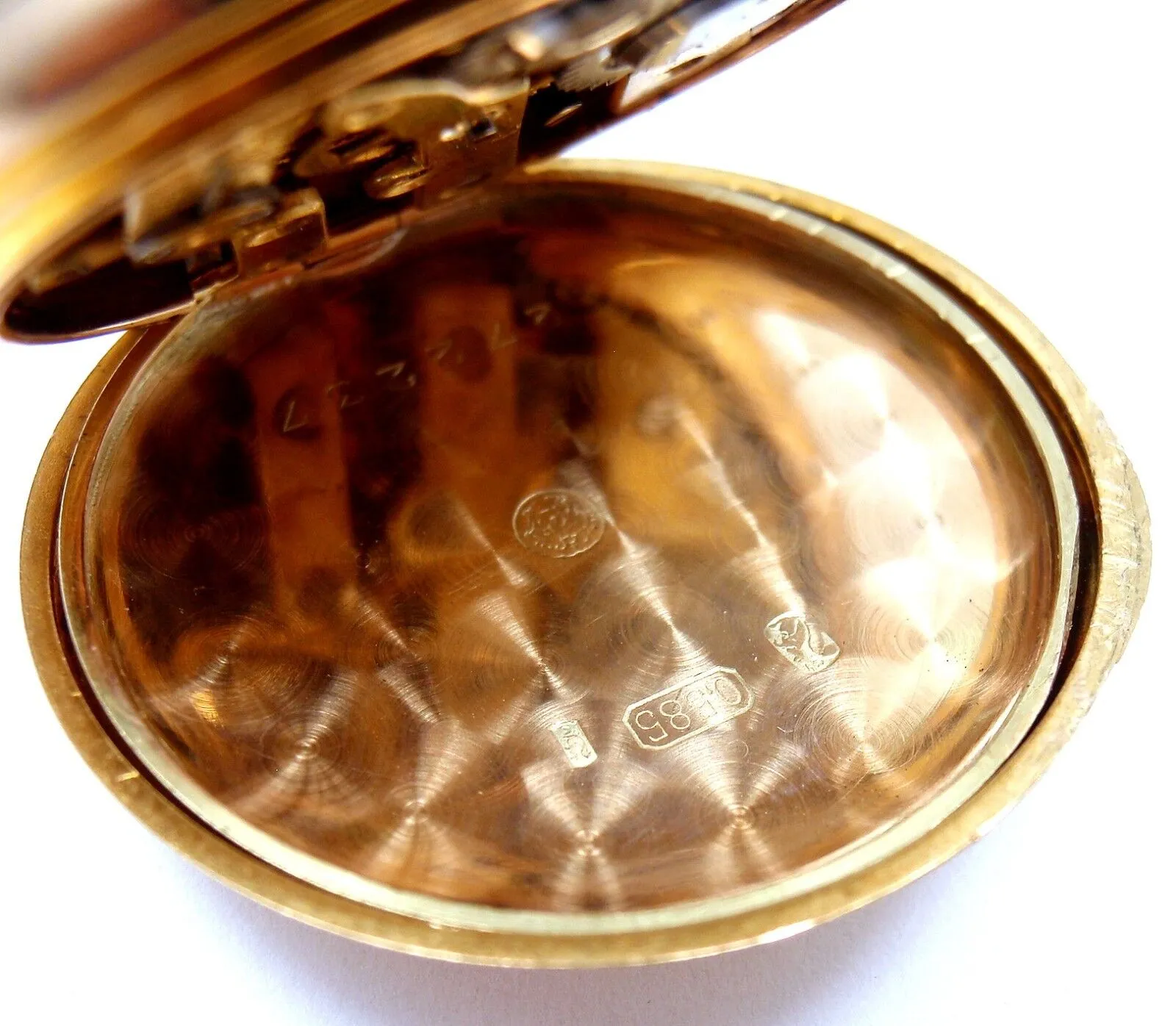 Vintage! Swiss Yellow Gold Diamond Ladies Pocket Watch High Grade Movement