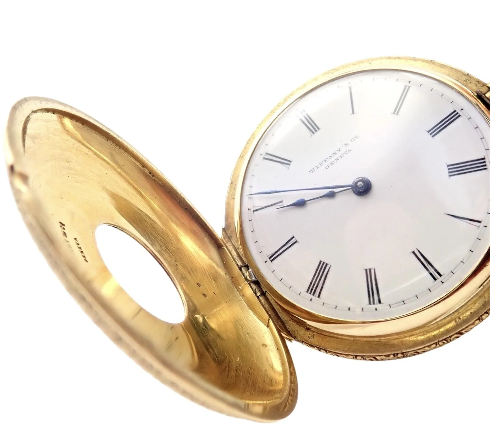 Vintage! Tiffany &  Co. Geneva 18K Yellow Gold Ladies Pocket Watch 36Mm