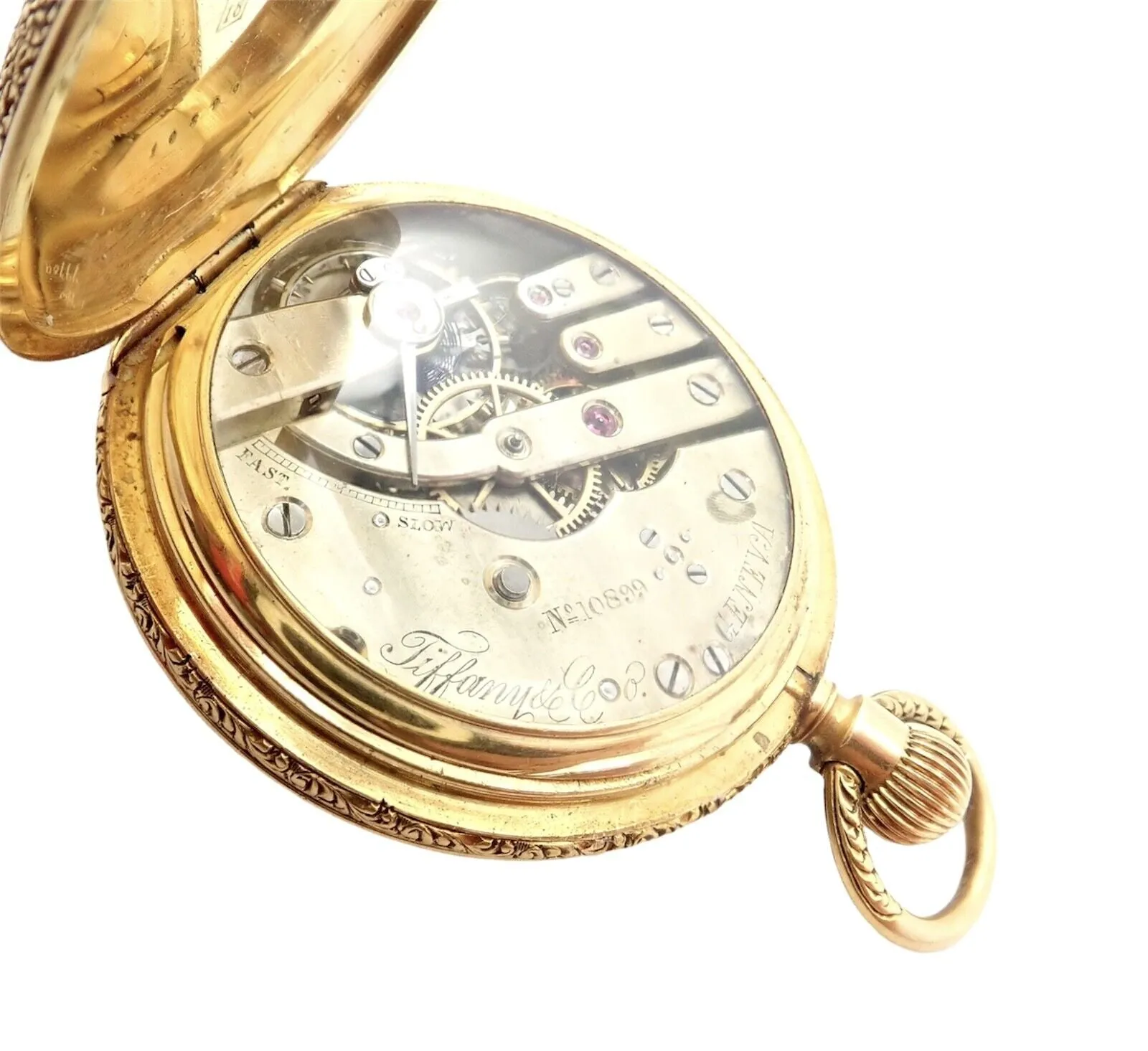 Vintage! Tiffany &  Co. Geneva 18K Yellow Gold Ladies Pocket Watch 36Mm