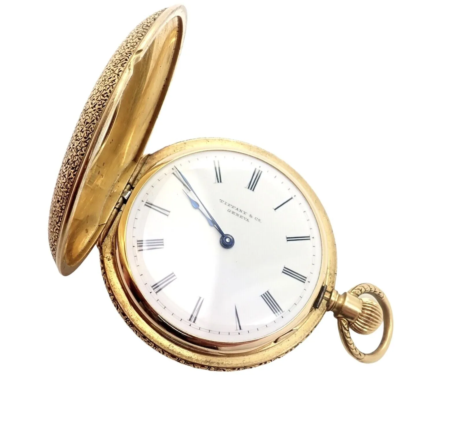 Vintage! Tiffany &  Co. Geneva 18K Yellow Gold Ladies Pocket Watch 36Mm
