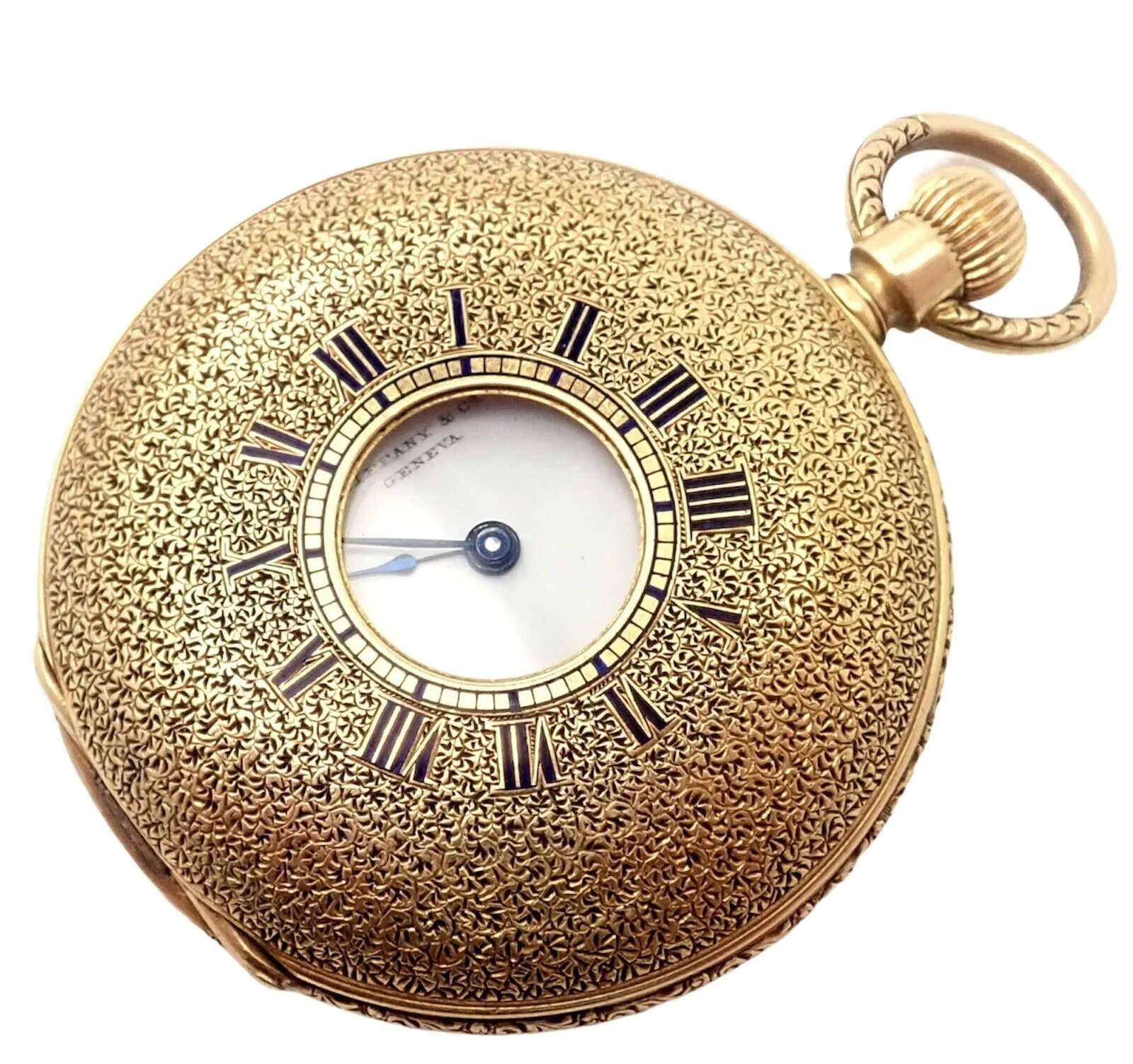 Vintage! Tiffany &  Co. Geneva 18K Yellow Gold Ladies Pocket Watch 36Mm