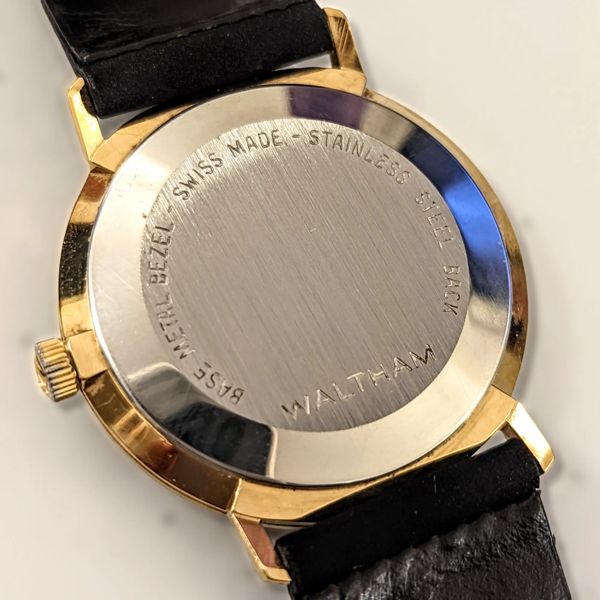 WALTHAM Pepsi Advertisement Watch Diamond Dial Swiss Wristwatch