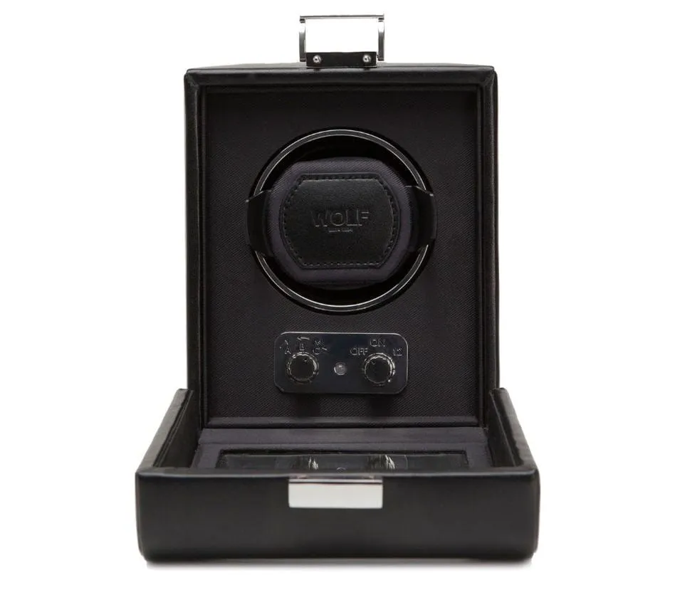 WOLF Heritage Black Single Watch Winder