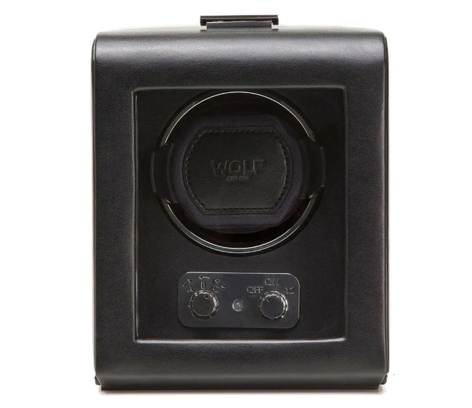 WOLF Heritage Black Single Watch Winder