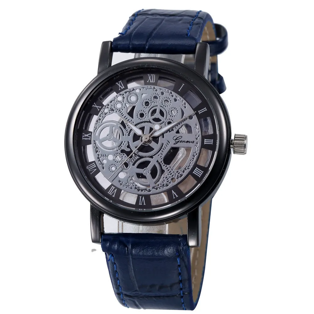 Women Stainless Steel Wrist Watch Hollow Analog Quartz Watches