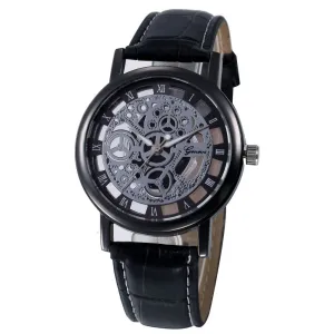 Women Stainless Steel Wrist Watch Hollow Analog Quartz Watches