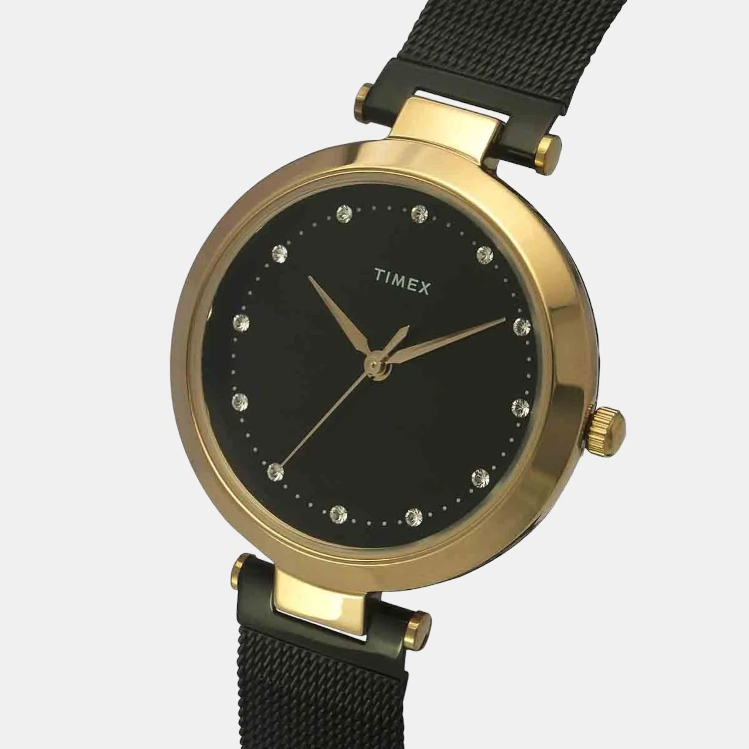 Women's Black Analog Stainless Steel Watch TWEL11826