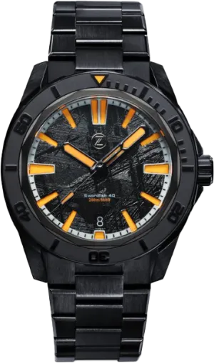 Zelos Swordfish 40mm DLC Meteorite