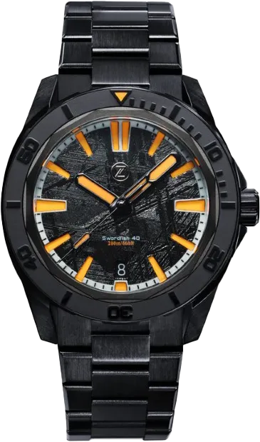 Zelos Swordfish 40mm DLC Meteorite